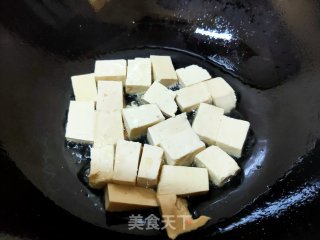 肉片豆腐炒圆白菜的做法步骤：5