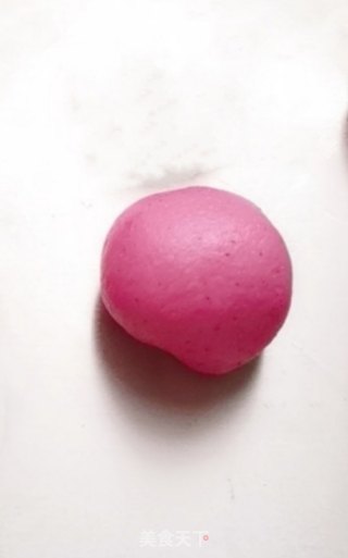 火龙果蝴蝶结面包的做法步骤：19
