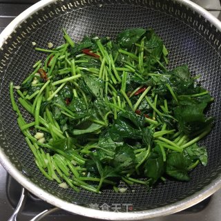 辣炒红薯叶的做法步骤：2