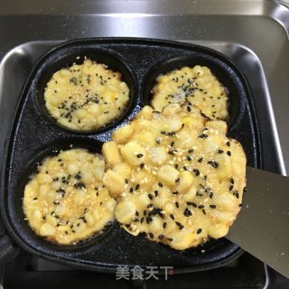 奶香玉米烙的做法步骤：8