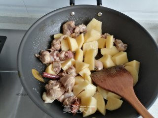 土豆烧鸡块的做法步骤：5