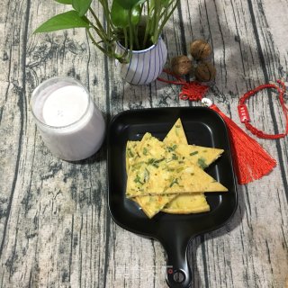 香葱鸡蛋虾皮烙饼的做法步骤：11