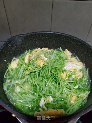 豌豆苗鸡蛋汤的做法步骤：7