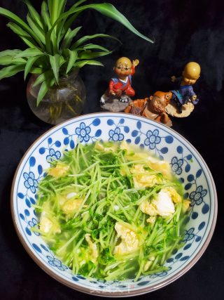 豌豆苗鸡蛋汤的做法步骤：8