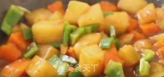 南瓜焖土豆的做法步骤：5