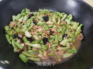 四季豆肉丝蒸面的做法步骤：8
