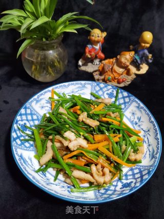 肉丝炒韭菜花的做法步骤：6