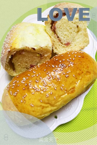 香葱培根面包的做法步骤：10