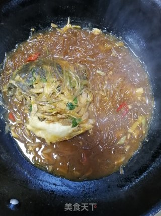 鱼肉炖粉条的做法步骤：7