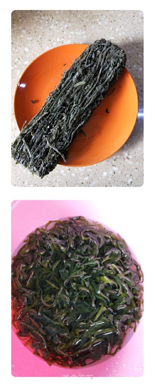海带丝瓜及第汤的做法步骤：1
