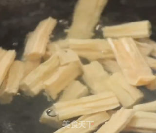 凉拌支竹的做法步骤：2