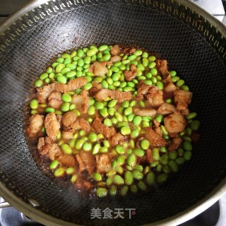 毛豆烧肉的做法步骤：6