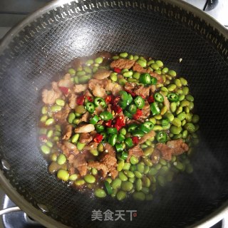 毛豆烧肉的做法步骤：8