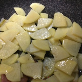 香葱火腿土豆片的做法步骤：5
