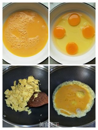 香菇甜豆炒鸡蛋的做法步骤：6