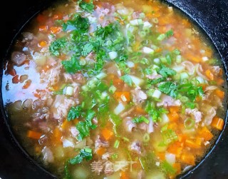 #面食#牛筋肉土豆胡萝卜面的做法步骤：11