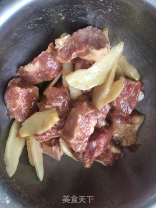 排骨蒸粉冬瓜的做法步骤：5