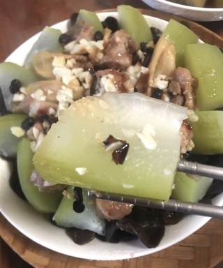 排骨蒸粉冬瓜的做法步骤：11