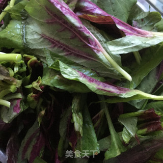 爆炒苋菜的做法步骤：3
