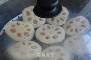 清蒸莲藕肉饼的做法步骤：5