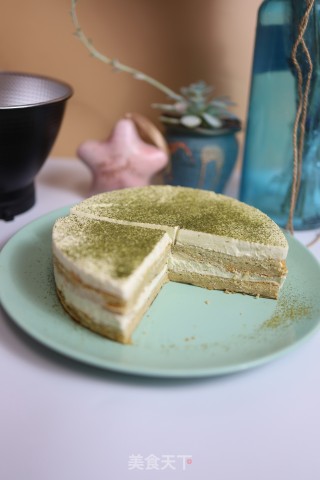 抹茶慕斯蛋糕的做法步骤：27