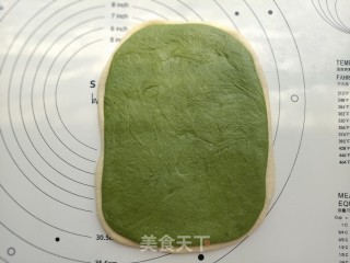 抹茶蜜豆吐司的做法步骤：8