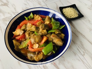 火麻仁茄子炒三样的做法步骤：7
