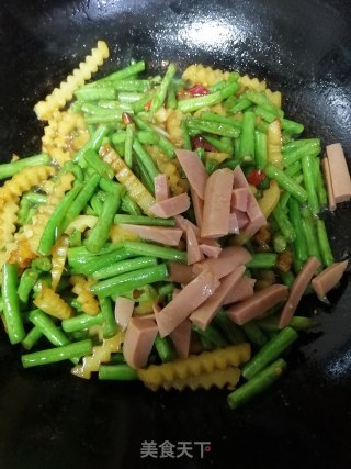 豇豆炒琅琊土豆条的做法步骤：9