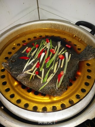 清蒸多宝鱼的做法步骤：5