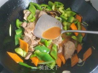 青椒炒猪肝的做法步骤：15