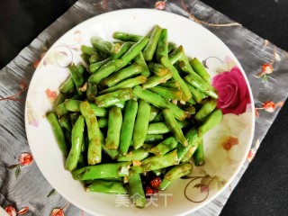 素炒豆角的做法步骤：10