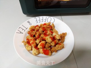 空气炸烤箱烤鸡米花的做法步骤：5