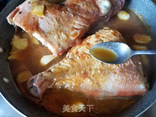 番茄酱烧大眼红斑的做法步骤：8