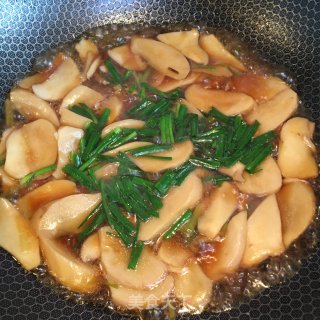 香葱蚝油杏鲍菇的做法步骤：6
