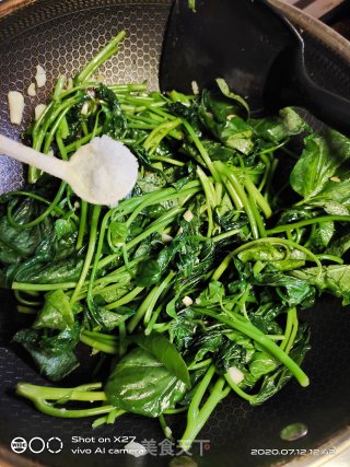 蒜香红薯叶的做法步骤：5