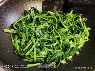 蒜香红薯叶的做法步骤：6