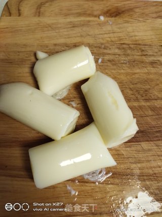 虾米日本豆腐蒸蛋的做法步骤：3