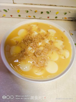 虾米日本豆腐蒸蛋的做法步骤：6