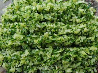 猪肉黄瓜韭菜饺的做法步骤：4