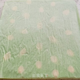 抹茶波点蛋糕卷的做法步骤：15