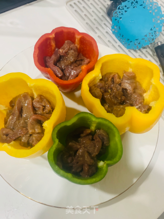 彩椒牛肉的做法步骤：3