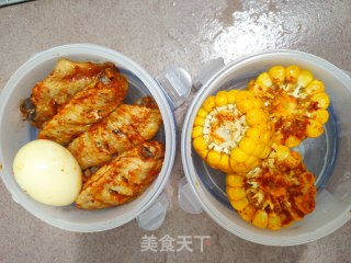 电饭煲奥尔良鸡翅玉米鸡蛋的做法步骤：15