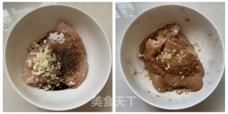 香酥空气烤鸡排的做法步骤：2
