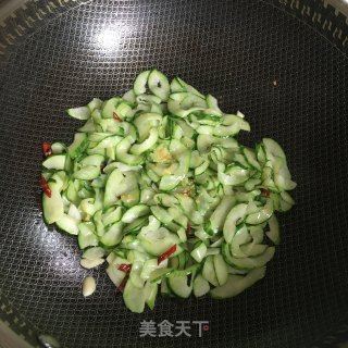 辣炒青瓜的做法步骤：7