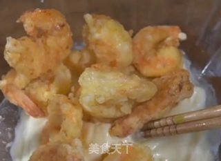 虾球沙拉的做法步骤：5