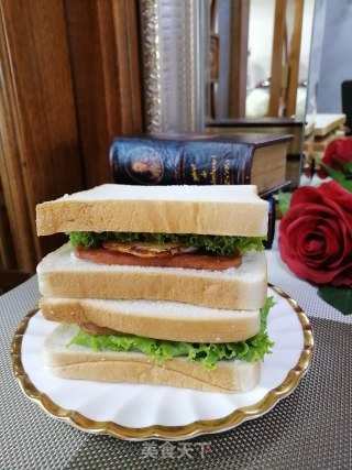 午餐肉三明治的做法步骤：11
