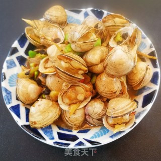 辣炒白蛤的做法步骤：8