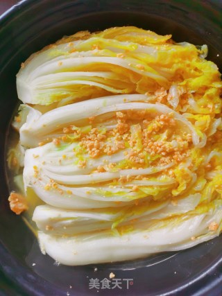 上汤娃娃菜的做法步骤：8
