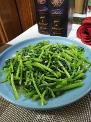 蚝油茼蒿的做法步骤：7