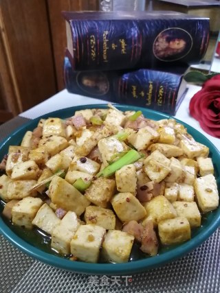 红油午餐肉烧豆腐的做法步骤：10
